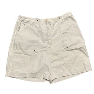 Womens Lauren Polo Ralph Lauren Tan Front Pocket Summer Shorts Size 14